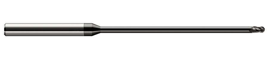 Picture of Harvey Tool 40131-C4 .031 Dia Ball STB FL 25x RCH EM, Diamond End Mill Standard Flute Standard Helix Carbide Diamond Single End Ball NoseBall